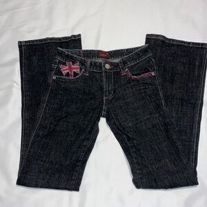 Vintage Underground Soul black flare jeans